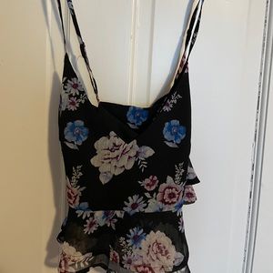 forever 21 floral crop top